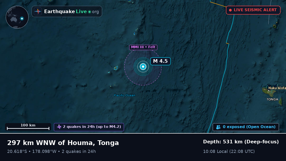 South Pacific Ocean (Tonga)