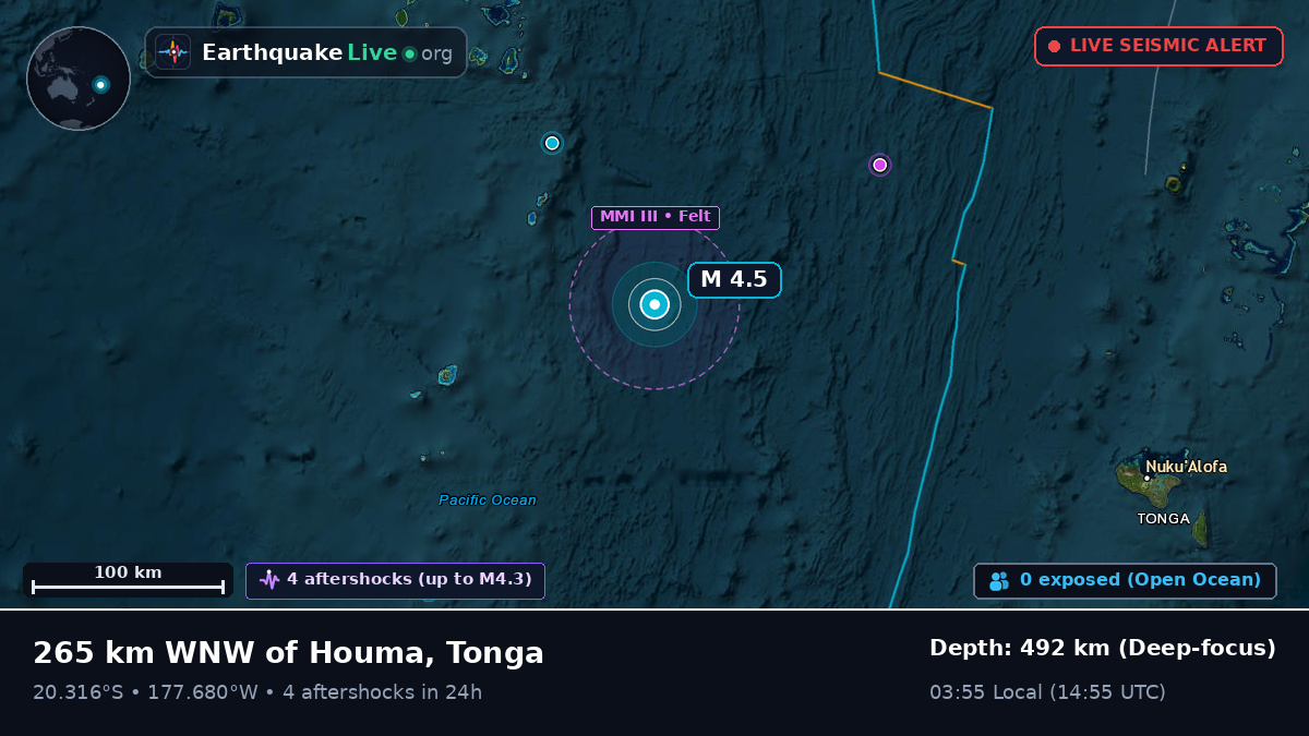 South Pacific Ocean (Tonga)