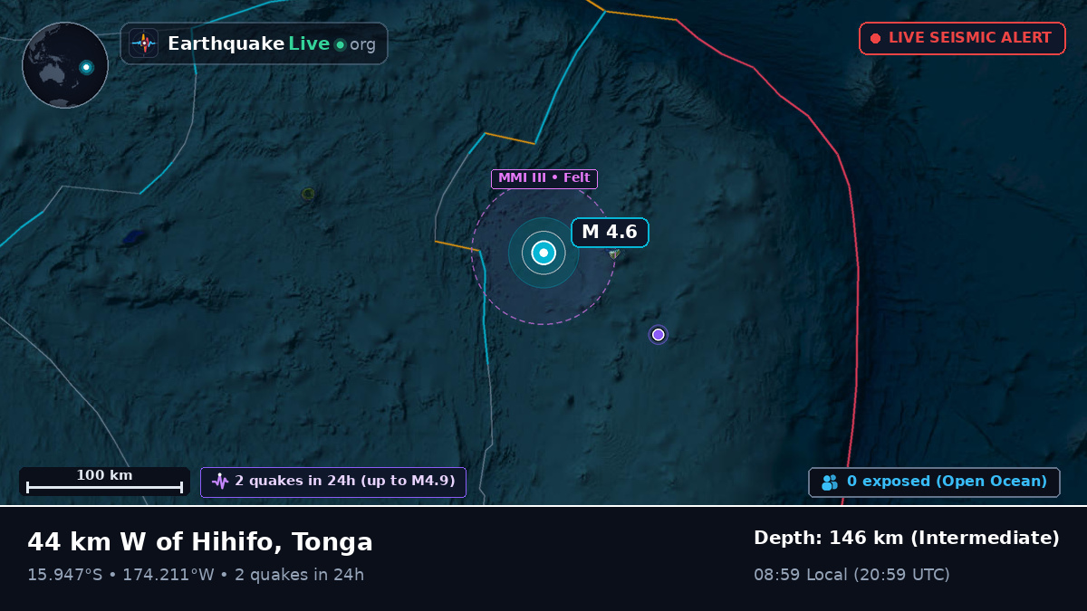 South Pacific Ocean (Tonga)
