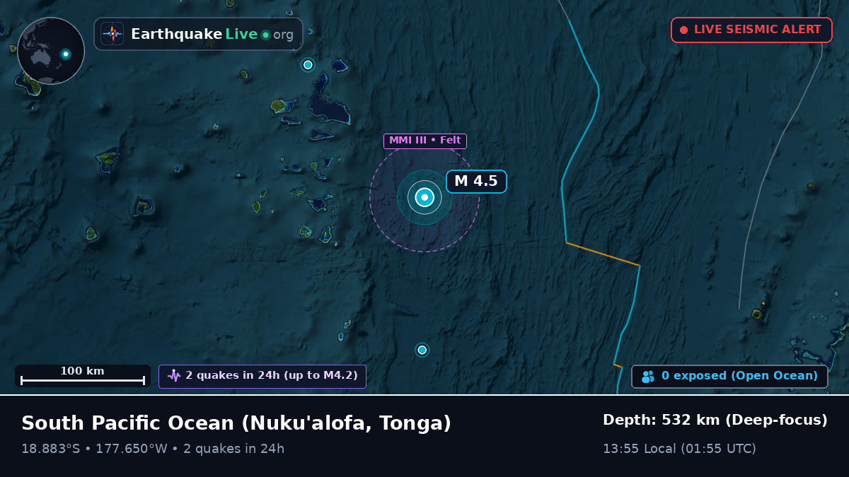 South Pacific Ocean (Tonga)
