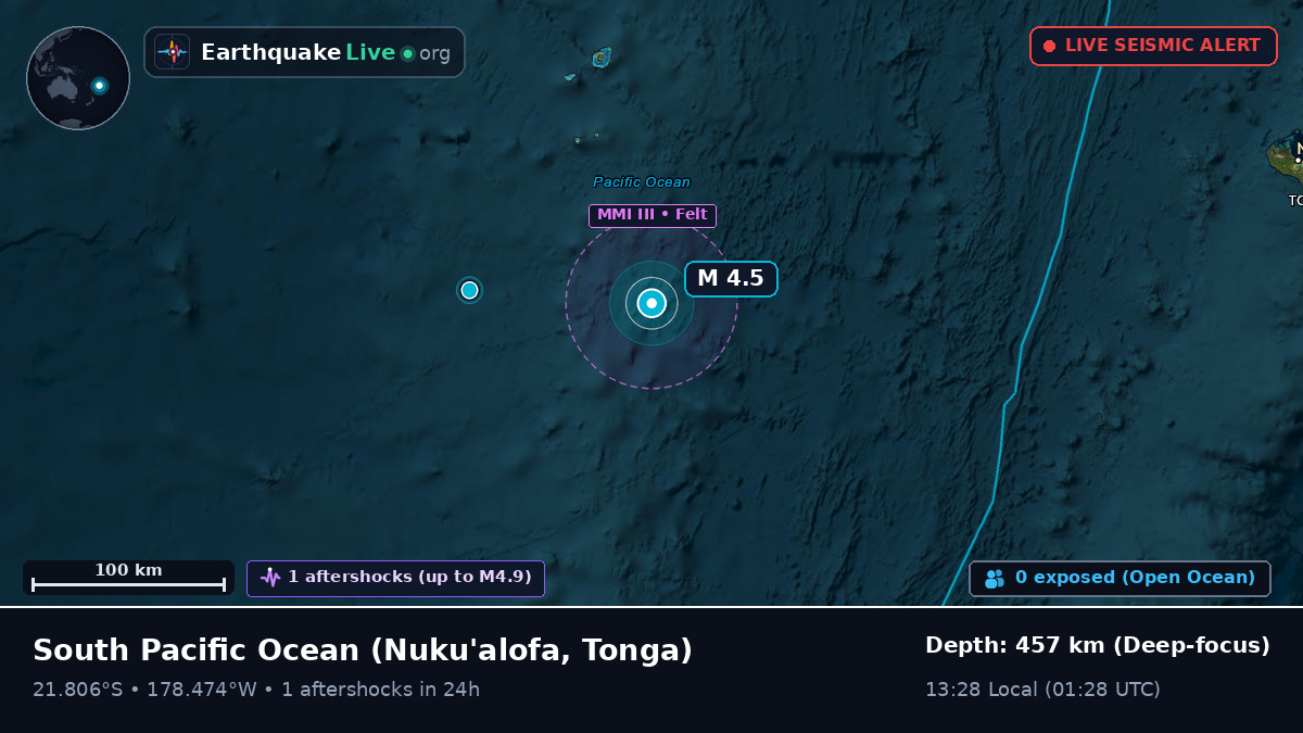 South Pacific Ocean (Tonga)