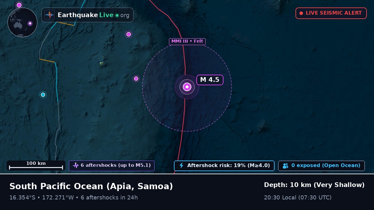 South Pacific Ocean (Samoa)