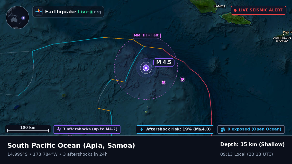 South Pacific Ocean (Samoa)