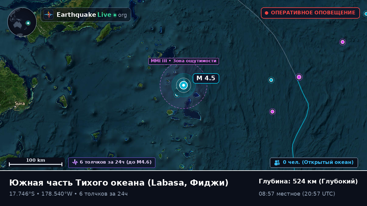 Южная часть Тихого океана (Фиджи)