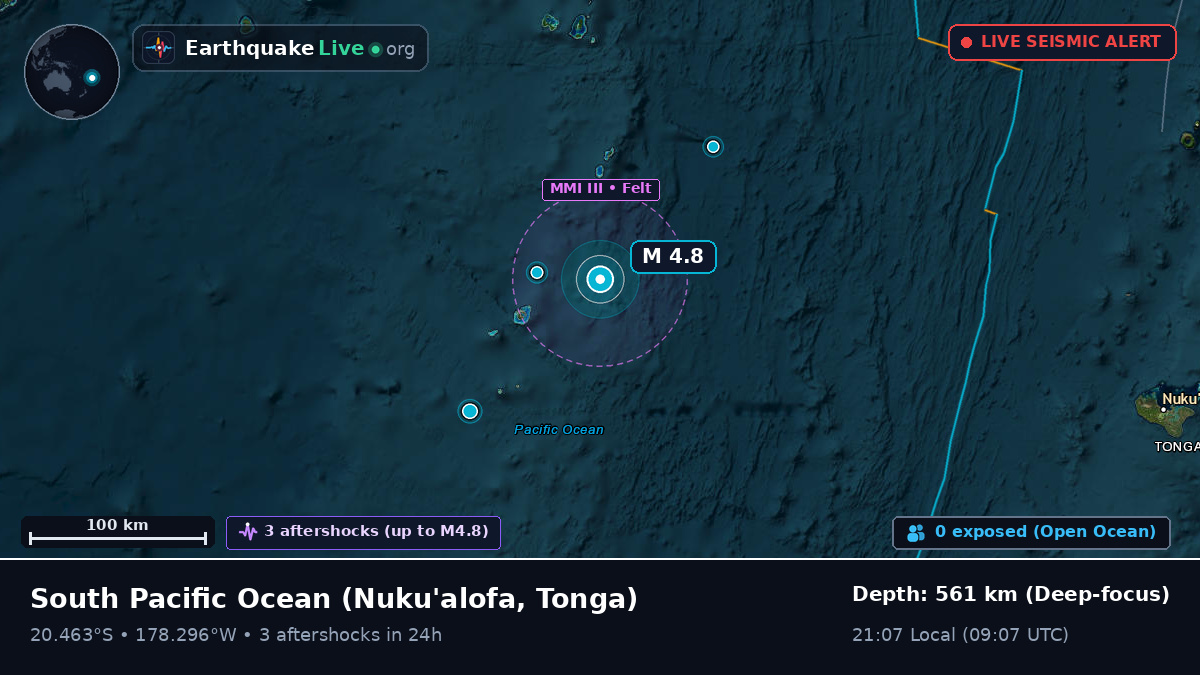 South Pacific Ocean (Tonga)