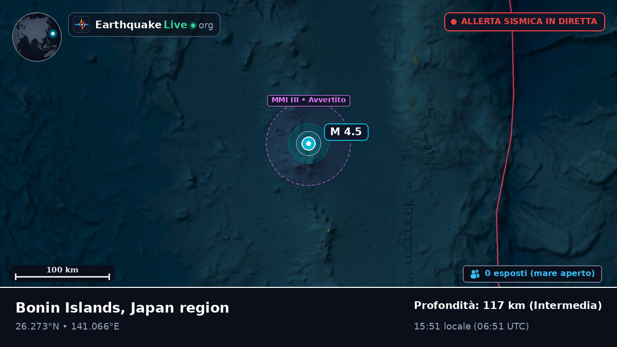 Oceano Pacifico settentrionale (Giappone)