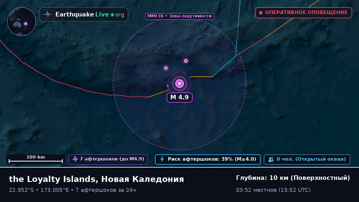 Южная часть Тихого океана (Новая Каледония)