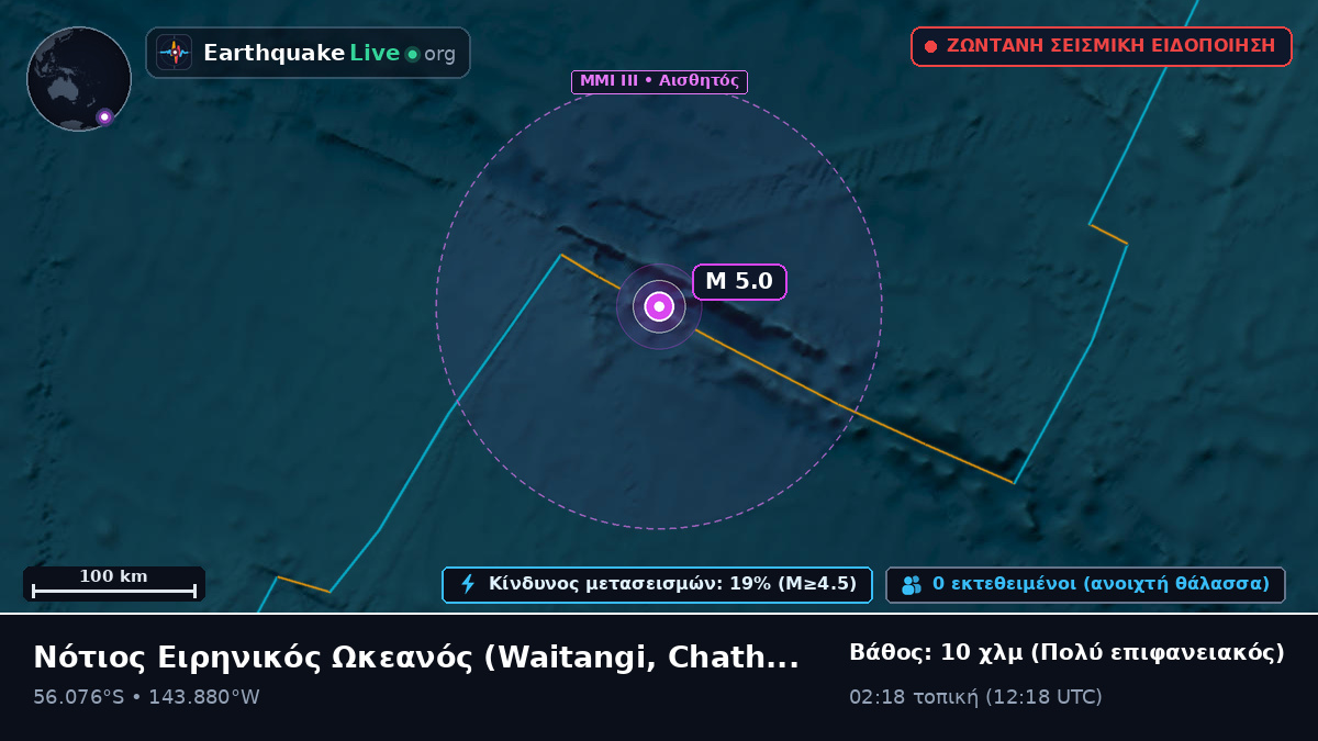 Νότιος Ειρηνικός Ωκεανός (Chatham Islands)