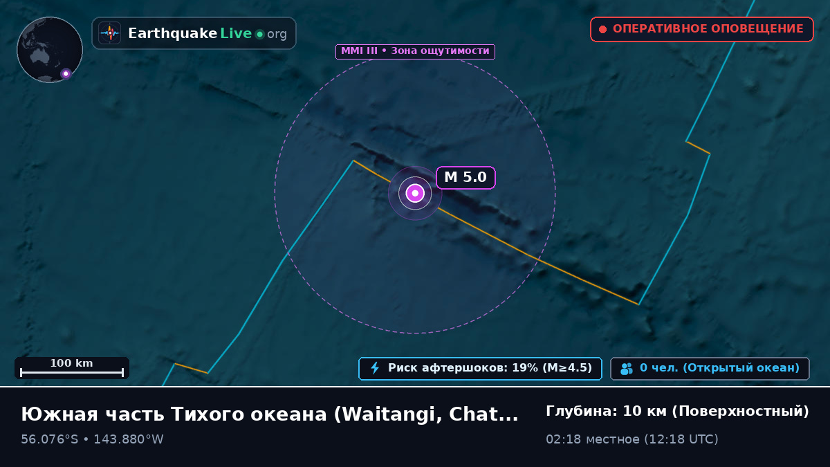 Южная часть Тихого океана (Chatham Islands)