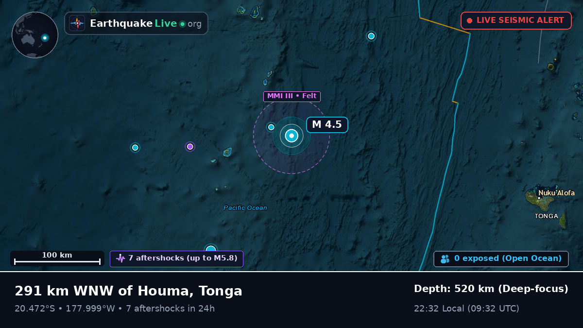 South Pacific Ocean (Tonga)