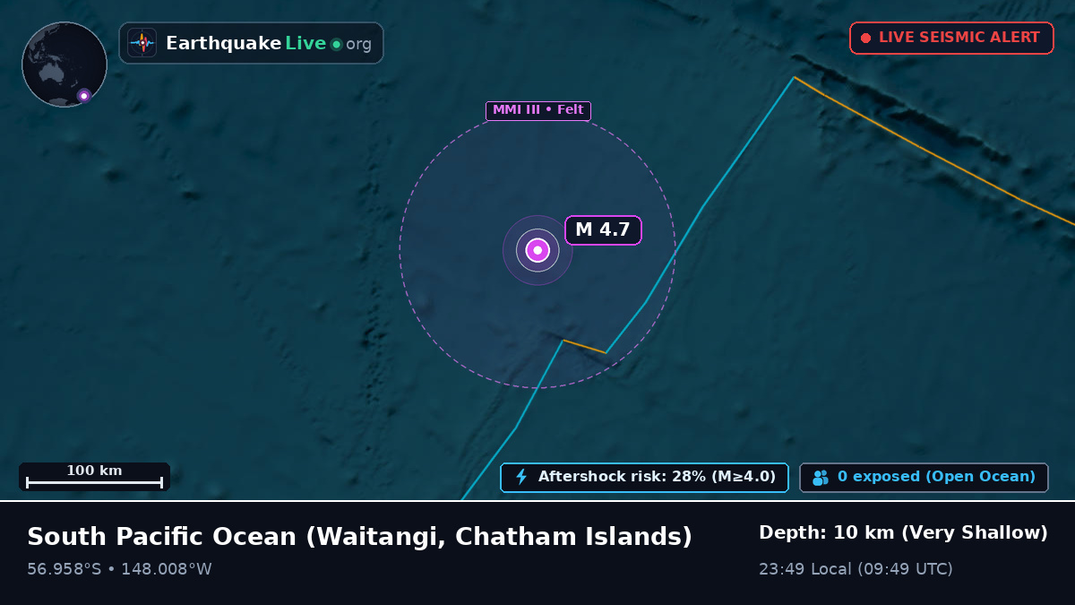 South Pacific Ocean (Chatham Islands)