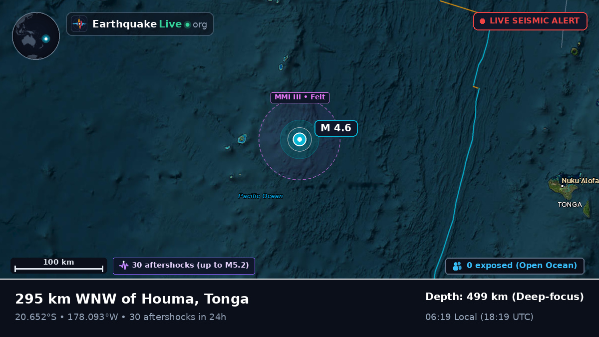 South Pacific Ocean (Tonga)