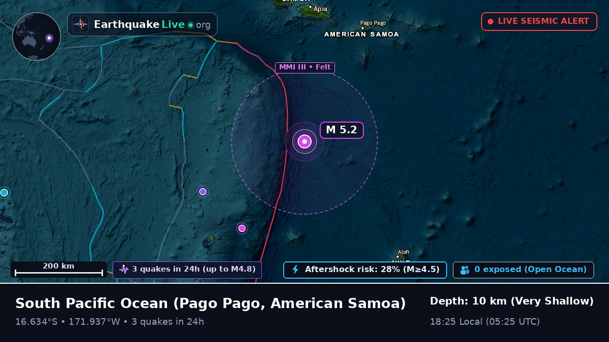South Pacific Ocean (American Samoa)
