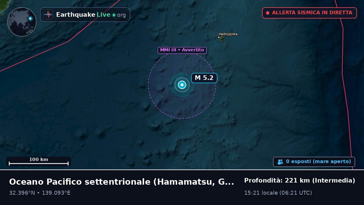 Oceano Pacifico settentrionale (Giappone)