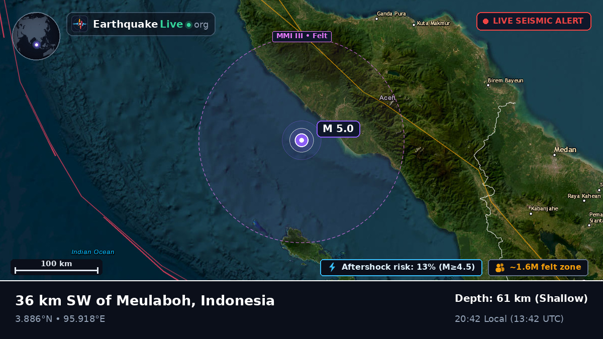 Off the coast of Banda Aceh, Indonesia