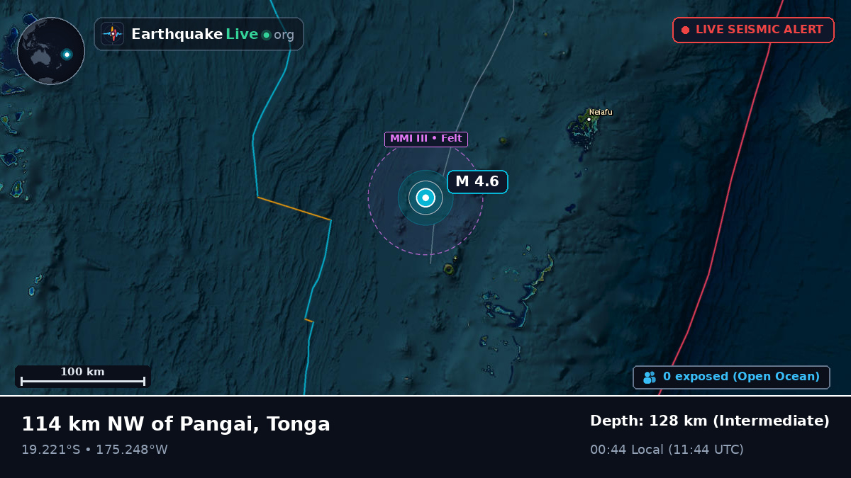 Off the coast of Nuku'alofa, Tonga
