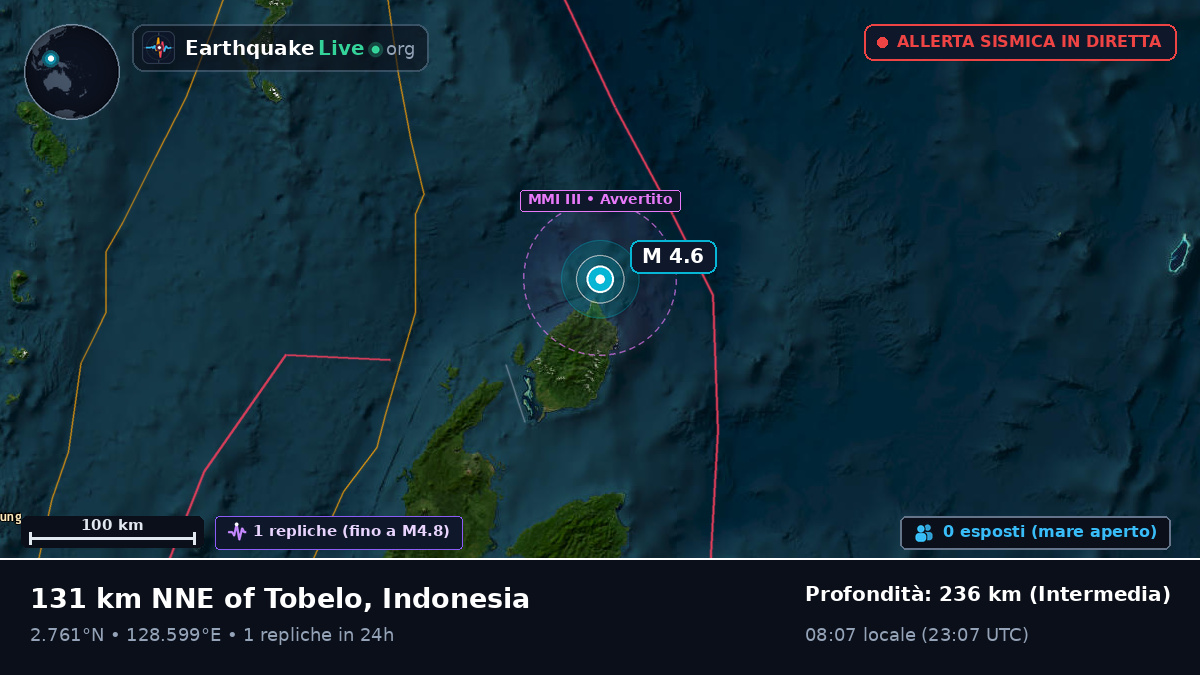 Oceano Pacifico settentrionale (Indonesia)