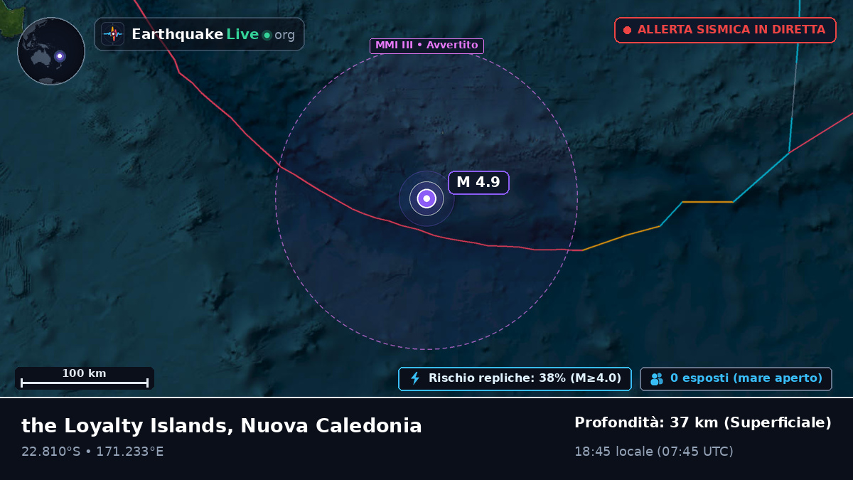 Oceano Pacifico meridionale (Nuova Caledonia)