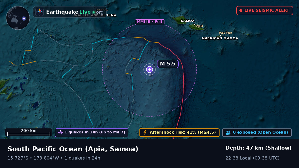 South Pacific Ocean (Samoa)