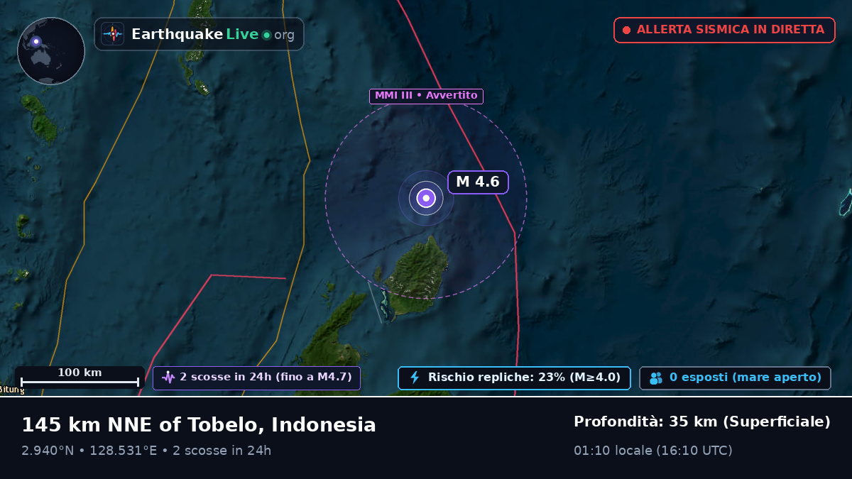 Oceano Pacifico settentrionale (Indonesia)