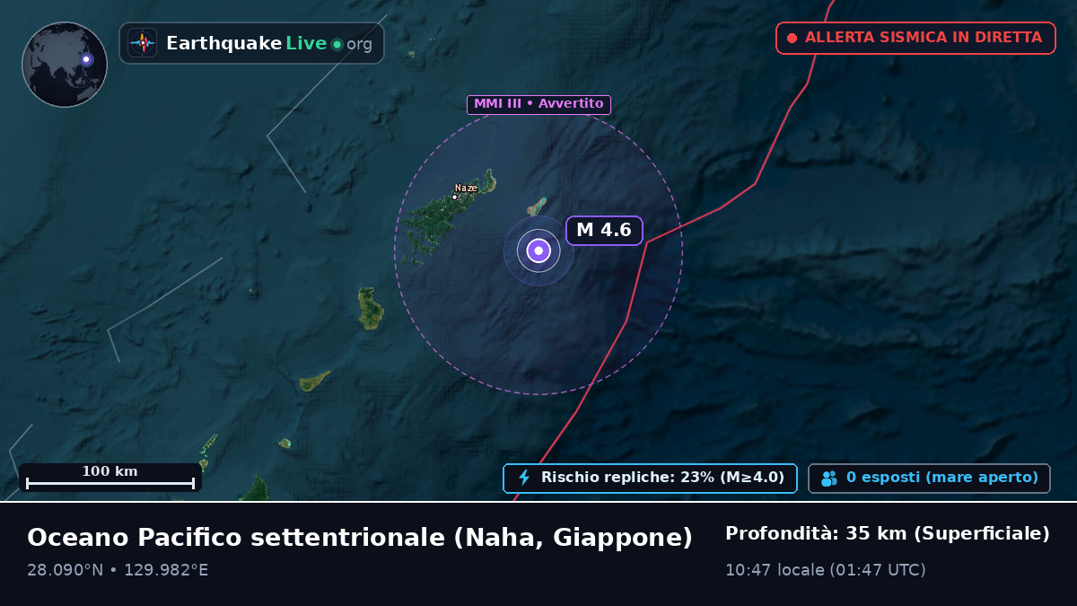 Oceano Pacifico settentrionale (Giappone)