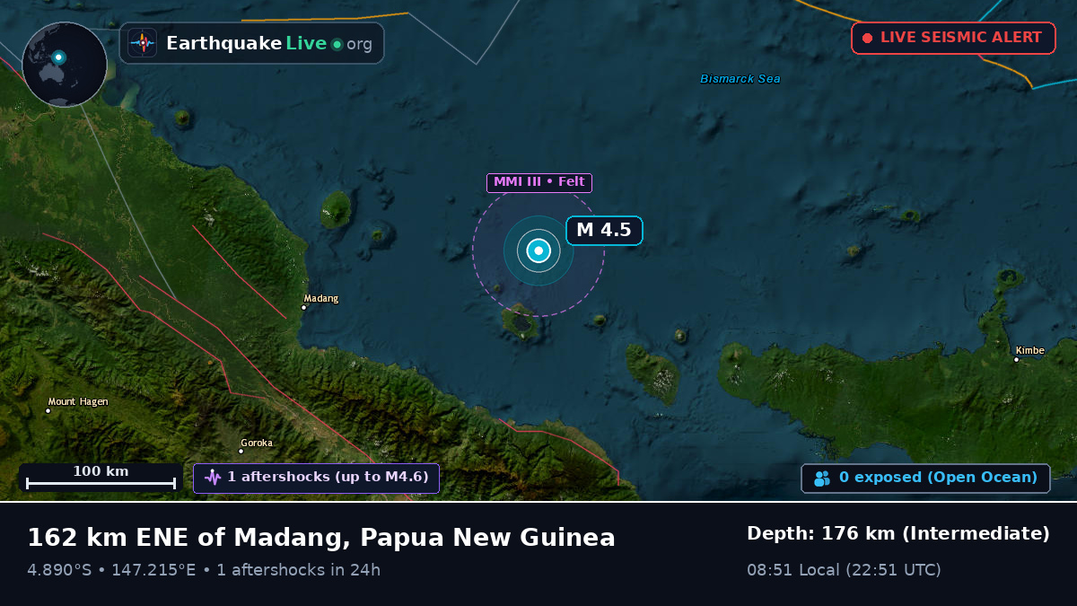 Off the coast of Madang, Papua New Guinea