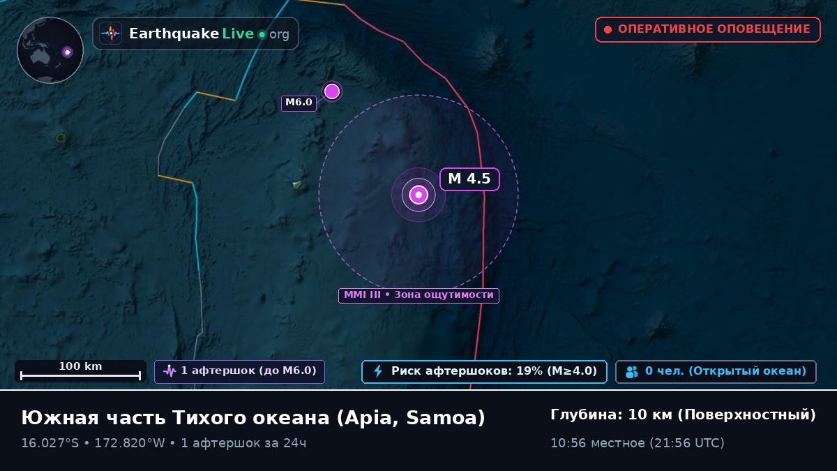 Южная часть Тихого океана (Samoa)