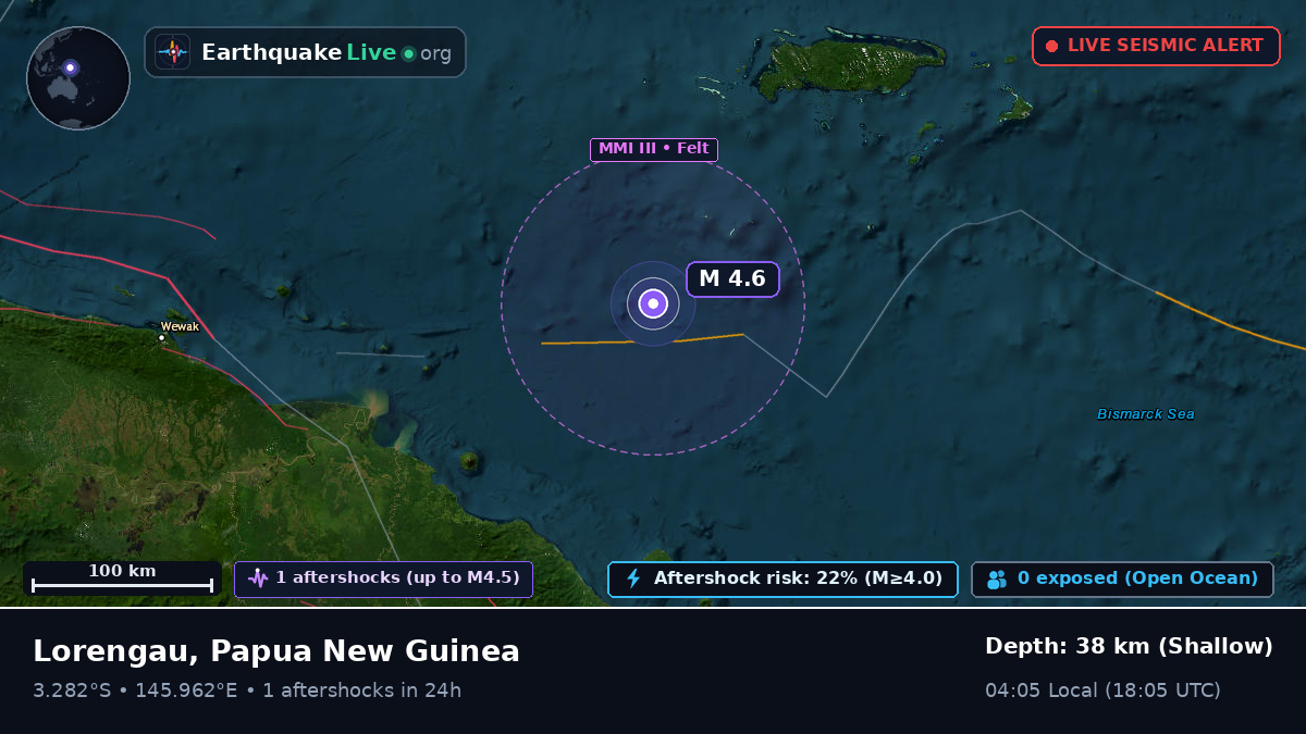 Off the coast of Lorengau, Papua New Guinea