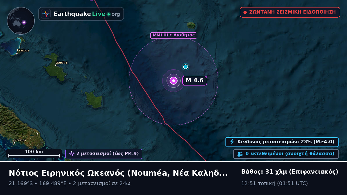 Νότιος Ειρηνικός Ωκεανός (Νέα Καληδονία)