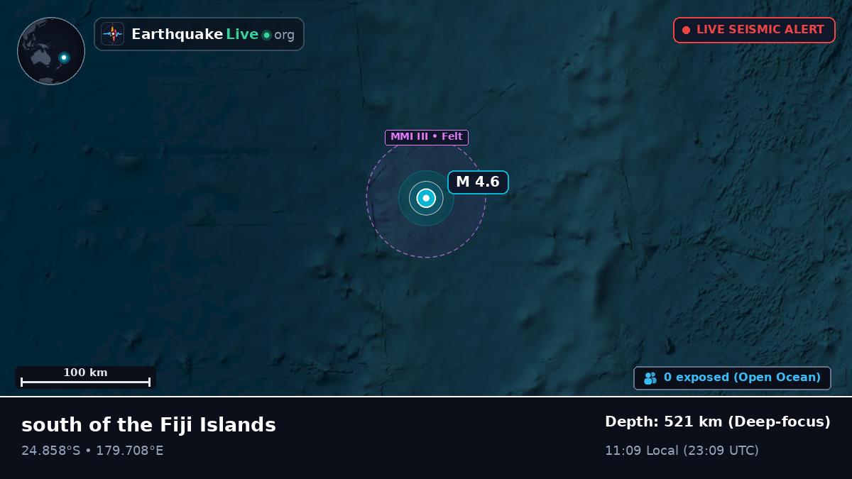 South Pacific Ocean (Kermadec Islands)