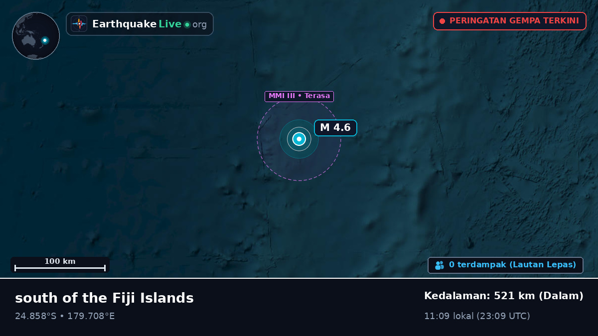 Samudra Pasifik Selatan (Kermadec Islands)