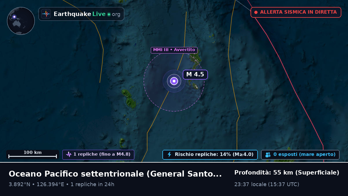 Oceano Pacifico settentrionale (Filippine)