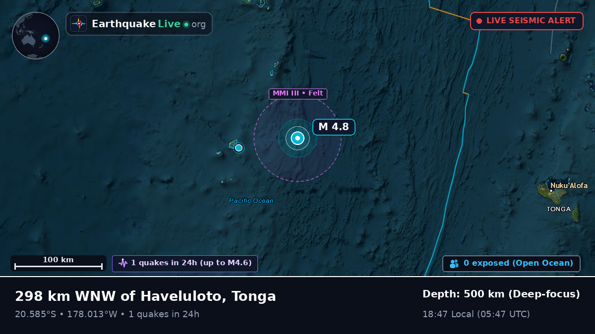 South Pacific Ocean (Tonga)