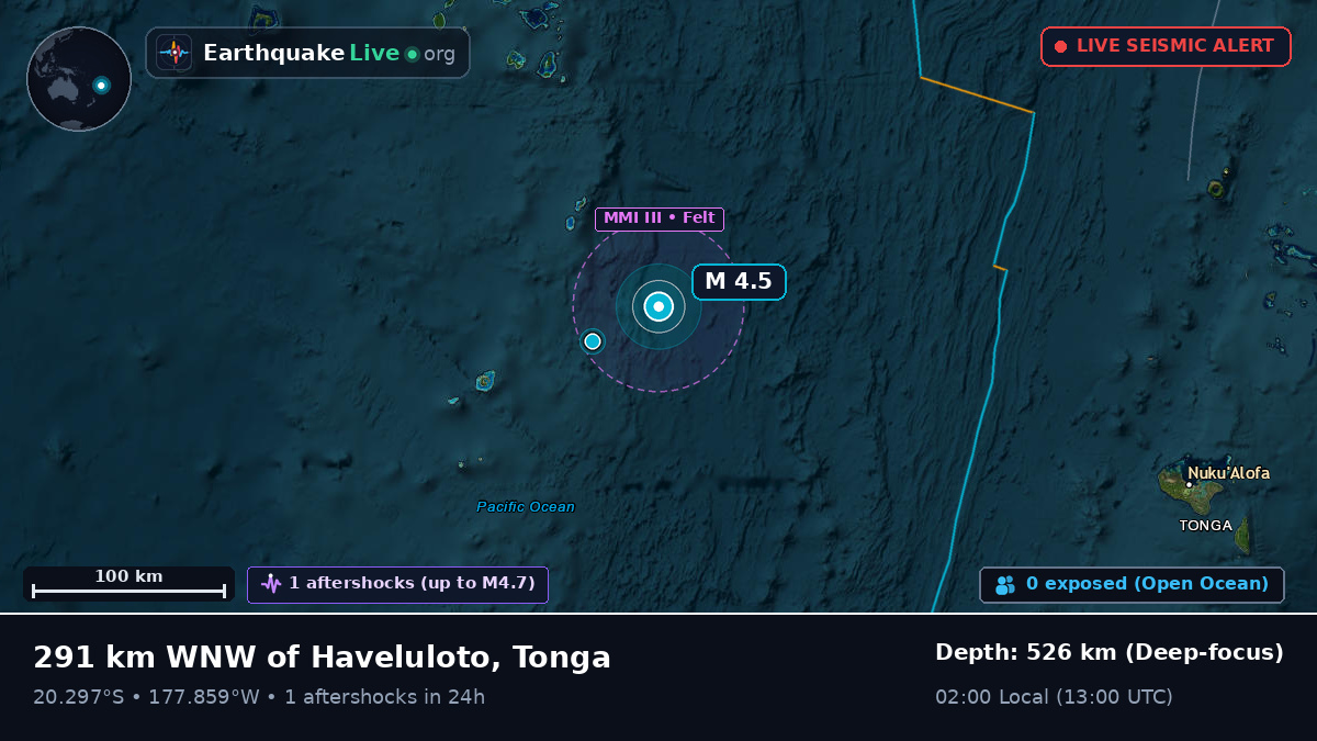 South Pacific Ocean (Tonga)