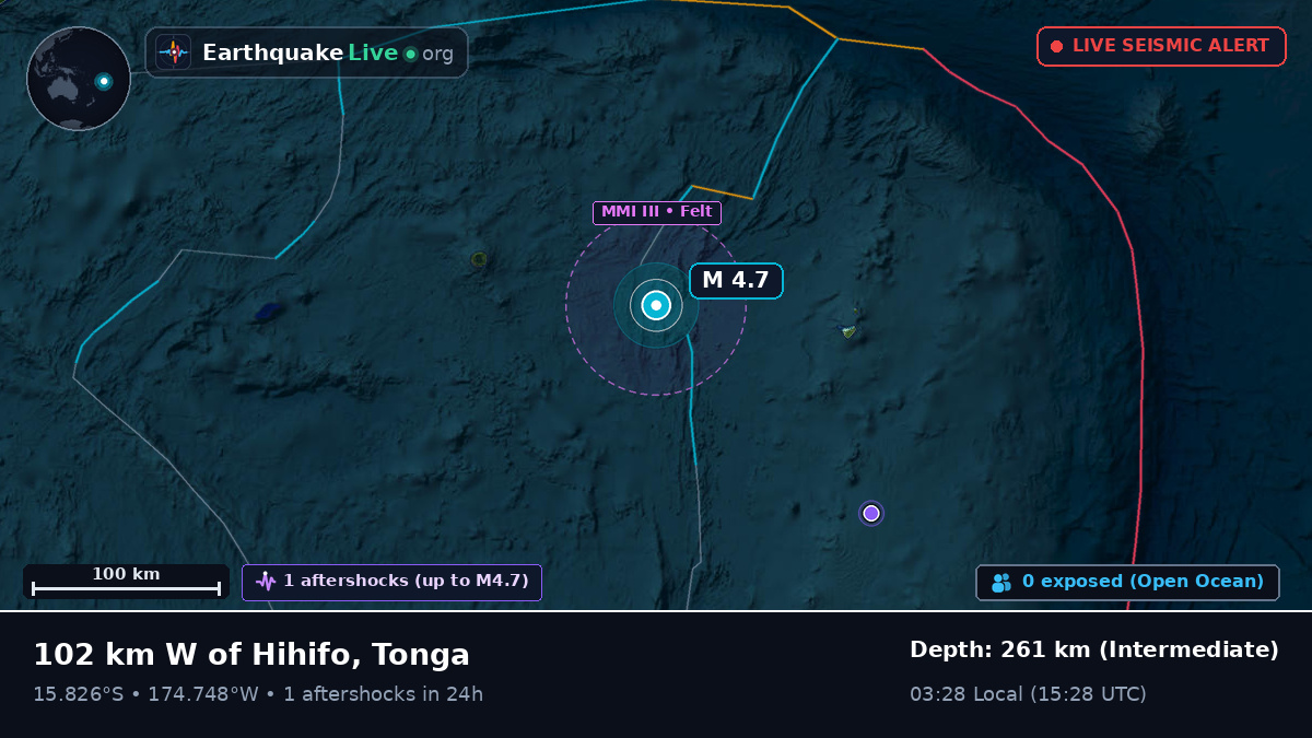 South Pacific Ocean (Tonga)
