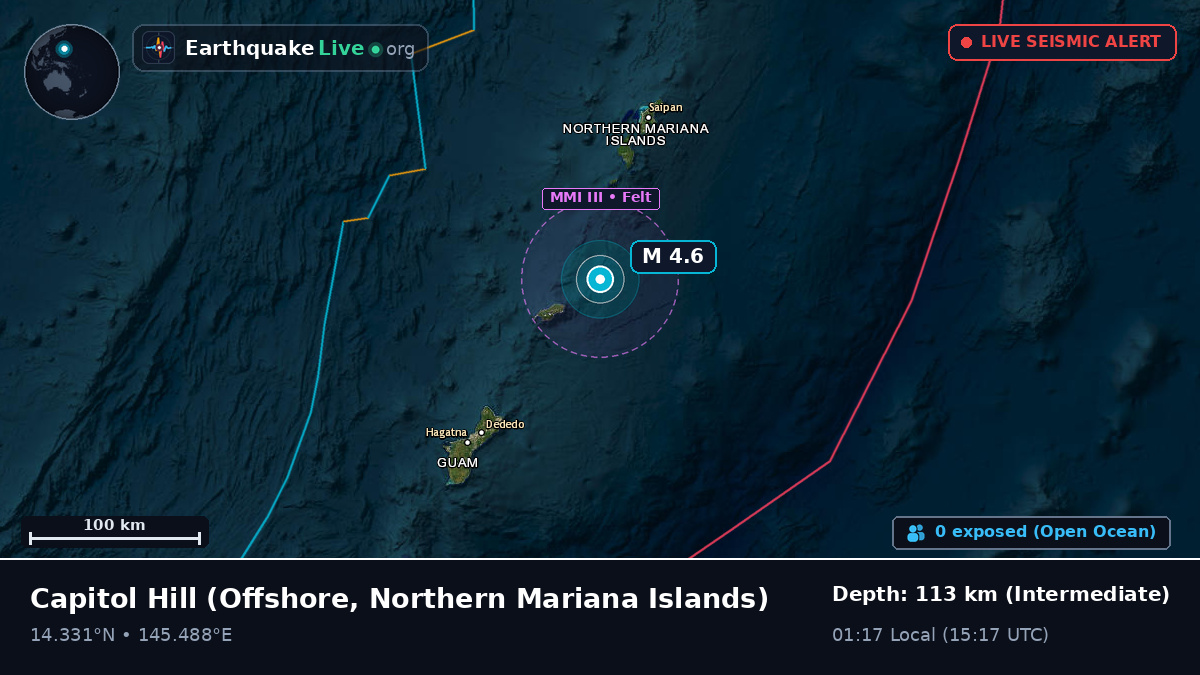Off the coast of Capitol Hill, Northern Mariana Islands