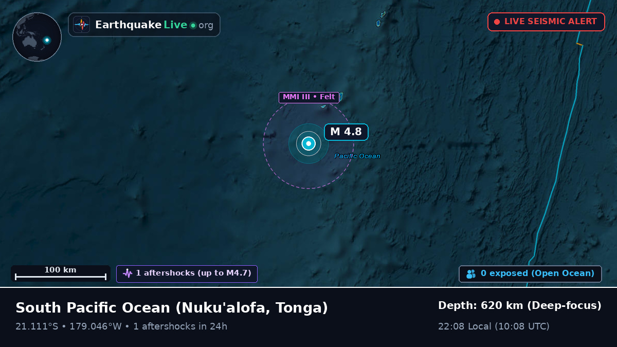South Pacific Ocean (Tonga)