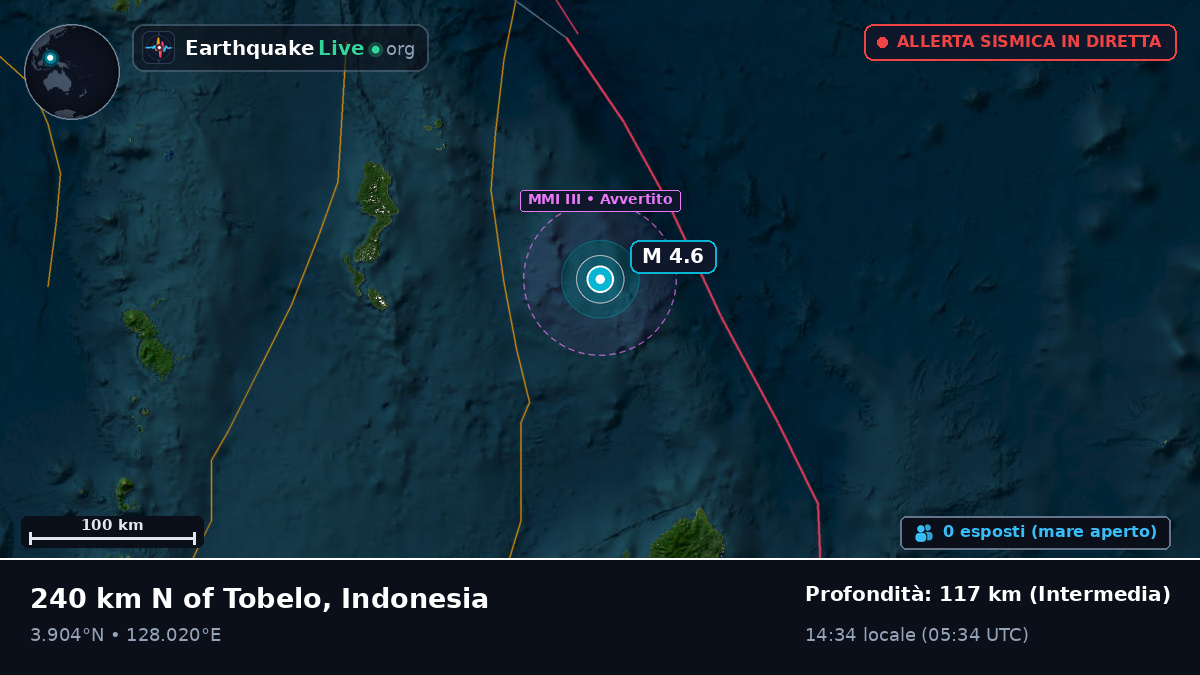 Oceano Pacifico settentrionale (Indonesia)