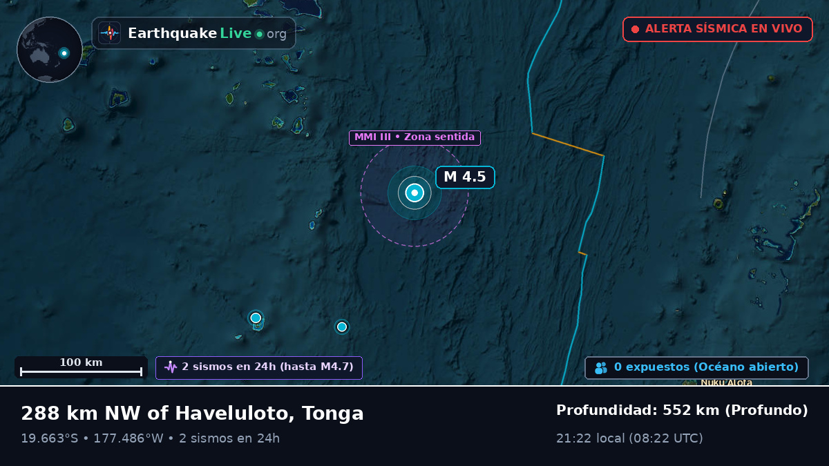 Océano Pacífico Sur (Tonga)