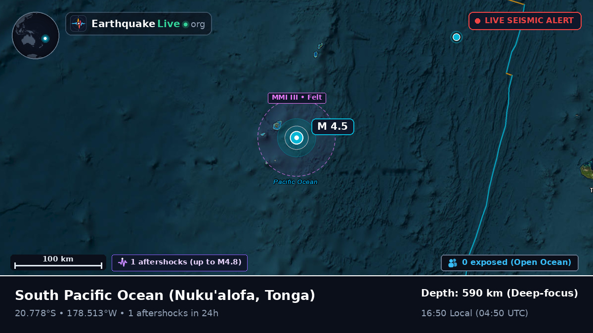 South Pacific Ocean (Tonga)