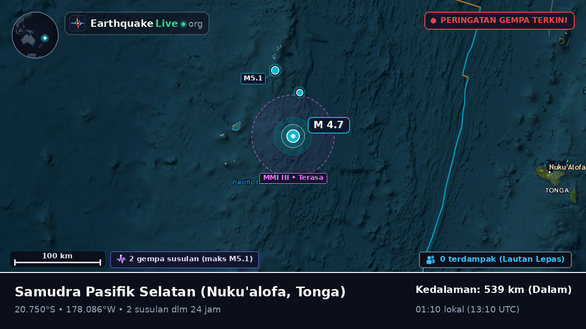 Samudra Pasifik Selatan (Tonga)