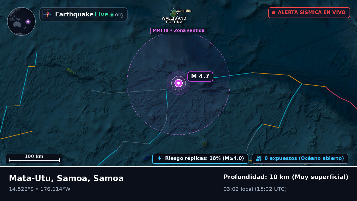 Océano Pacífico Sur (Samoa)