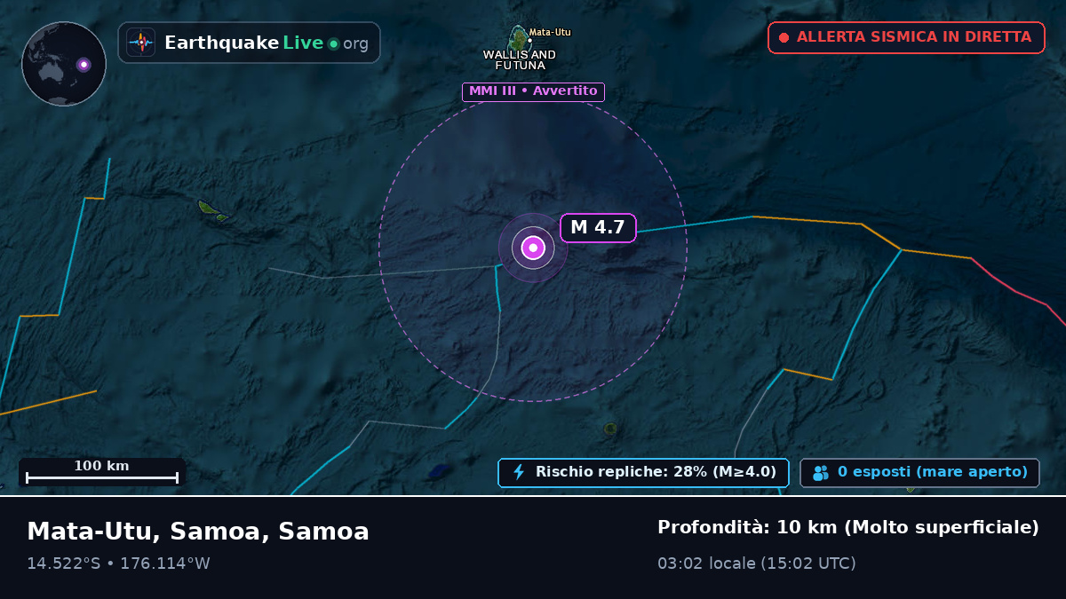 Oceano Pacifico meridionale (Samoa)