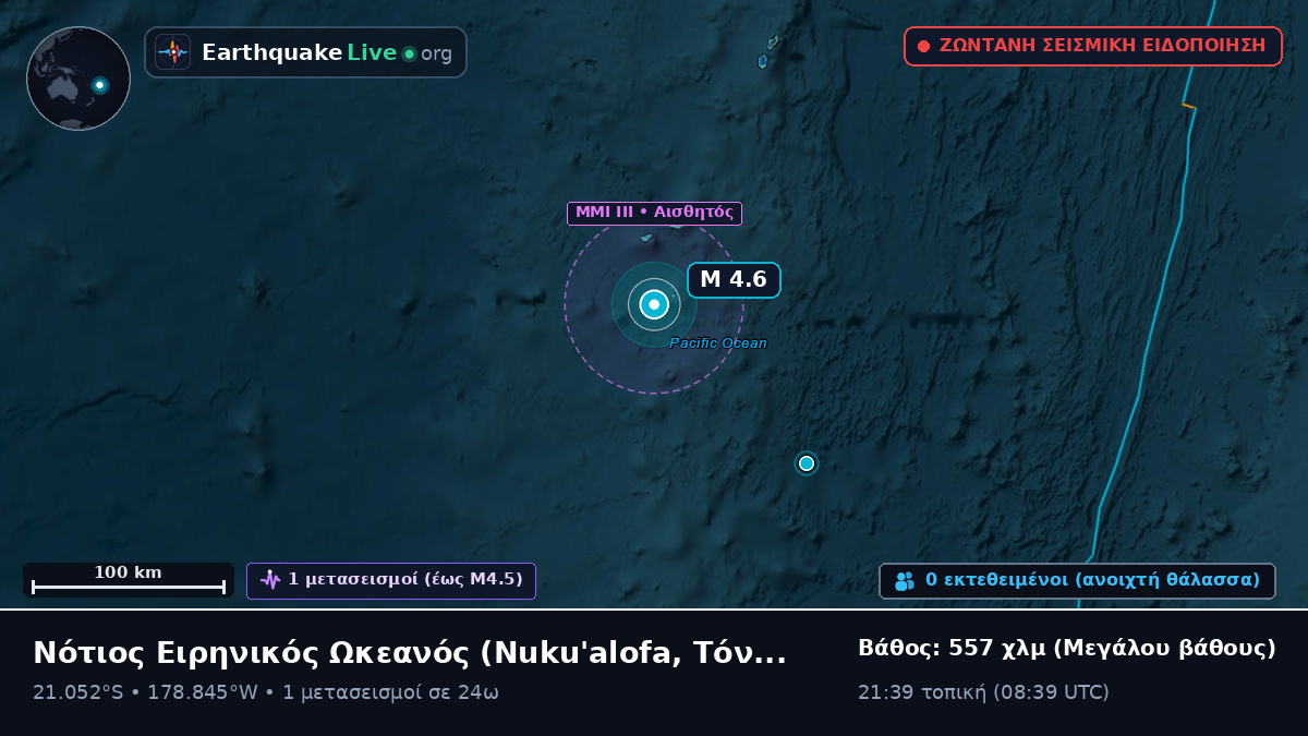Νότιος Ειρηνικός Ωκεανός (Τόνγκα)
