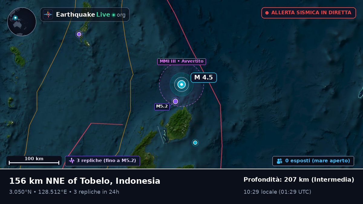 Oceano Pacifico settentrionale (Indonesia)