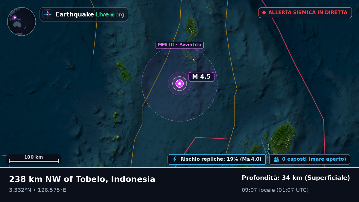 Oceano Pacifico settentrionale (Indonesia)
