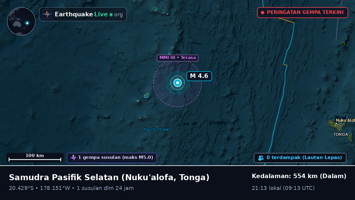 Samudra Pasifik Selatan (Tonga)