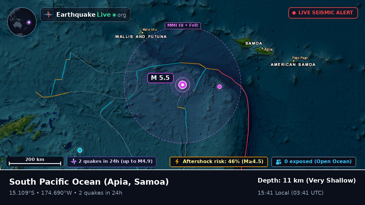 South Pacific Ocean (Samoa)