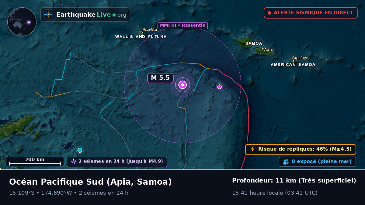 Océan Pacifique Sud (Samoa)