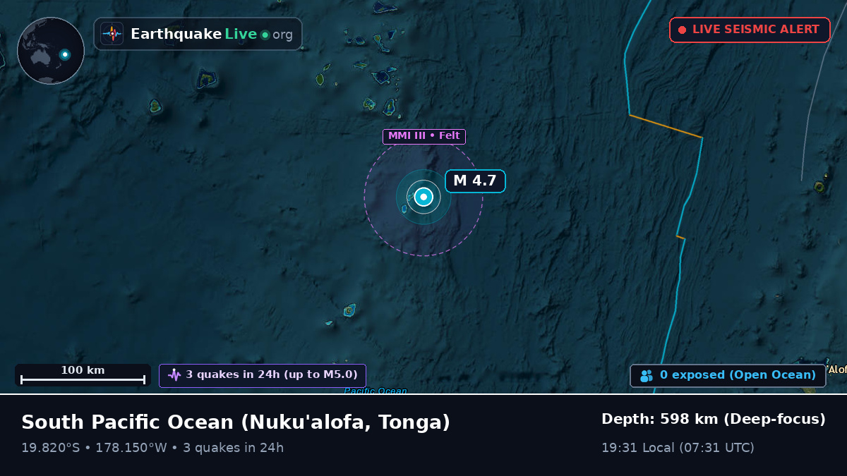 South Pacific Ocean (Tonga)